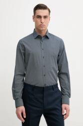 Tommy Hilfiger pamut ing férfi, galléros, sötétkék, regular, MW0MW38960 - sötétkék 39