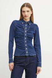 GUESS ing ALISHA női, galléros, sötétkék, slim, W5RH69 D5HJ1 - sötétkék L