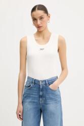 Tommy Jeans pamut top bézs, DW0DW21369 - bézs XL - answear - 9 390 Ft