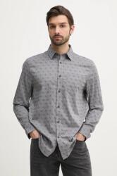 GUESS ing JACQUARD férfi, galléros, szürke, regular, M5GH65 WFXX1 - szürke L