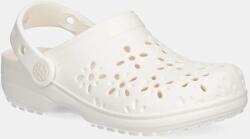 Crocs papucs CLASSIC FLORAL CUT OUT CLOG KIDS bézs, 210943 - bézs 32/33