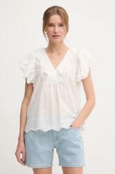Pepe Jeans blúz pamutból DAME bézs, női, virágos, PL305023 - bézs XS
