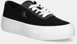 Calvin Klein sportcipő VULC FLATFORM LOW CV MIX MG fekete, YW0YW01770 - fekete Női 40