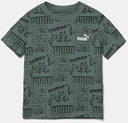 PUMA gyerek pamut póló MID90S AOP Tee zöld, mintás, 685146 - zöld 128