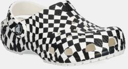 Crocs papucs CLASSIC WARPED CHECKER CLOG KIDS fekete, 210990 - fekete 28/29