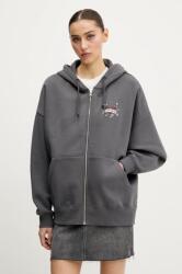 Converse felső szürke, női, nyomott mintás, kapucnis, 10027617-A01 - szürke M
