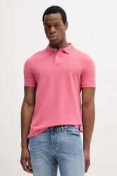 United Colors of Benetton pamut póló narancssárga, férfi, melange, 3088U3023 - narancssárga L