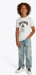 Tommy Hilfiger gyerek pamut póló fehér, nyomott mintás, KB0KB09649 - fehér 110