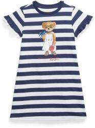 Ralph Lauren gyerek pamutruha sötétkék, mini, egyenes, 312965227001 - sötétkék 109-116
