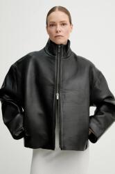Remain bőrdzseki fekete, átmeneti, oversize, 502882100 - fekete 34