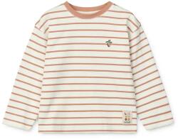 Liewood gyerek pamut hosszú ujjú felső Tyler Stripe Longsleeve T-shirt narancssárga, mintás, LW19811 - narancssárga 116