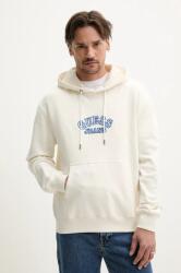 Guess Jeans pamut melegítőfelső bézs, férfi, nyomott mintás, kapucnis, M5GQ40 KCTY1 - bézs XXL