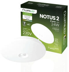 Lumileds LED mennyezeti lámpa, felületre szerelt 24W NOTUS 2 kerek mozgásérzékelő IP44 38 cm LUMILED (LUMPLA0136)