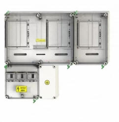 Csatári-Plast CSATÁRI PLAST PVT 7590 Á-V-H FM-SZ 1/3 fázisú kombinált villanyóra szekrény (N. +É+H) 80A szabadvezetékes (CSP21-E026FF)