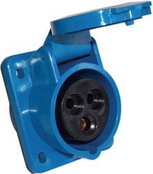 TP Electric Beépíthető ferde ipari dugalj 32A, 250V IP44 (3124-309-0900)