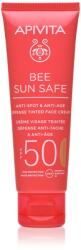 APIVITA Bee Sun Safe Anti-Spot and Anti-Age Tinted Face Cream SPF50 crema de fata cu efect de protectie SPF 50 culoare Golden 50 ml
