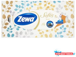  Papírzsebkendő 4 rétegű 80 db/csomag Zewa Softis Style NaturalSoft (61373)