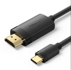 Vention USB-C - HDMI 4K kábel 1m fekete (CRIBF) (CRIBF)