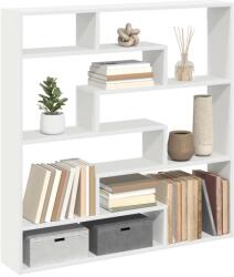  Fehér szerelt fa fali kockapolc 7 rekeszes színű