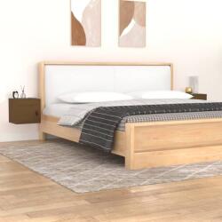  2 db mézbarna tömör fenyőfa faliszekrény 31, 5 x 30 x 30 cm