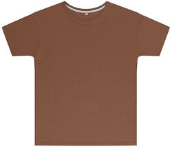 SG Lighting Gyerek rövid ujjú póló SG Kids' Perfect Print Tagless Tee -140 (9-10/XL), Deep Taupe