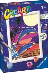 Ravensburger Set de pictură pe numere Ravensburger CreArt - Delfin (20259)