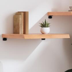  Világosbarna kezelt tömör tölgyfa fali polc 60x60x(2-6) cm (295930)