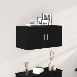  Fekete tölgy színű szerelt fa faliszekrény 80 x 39 x 40 cm (310924)