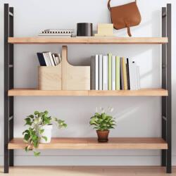 Világosbarna kezelt tömör tölgyfa fali polc 120 x 40 x (2-4) cm (243465)