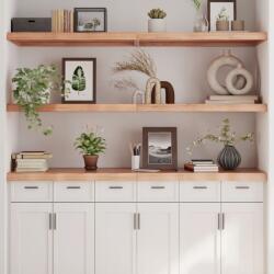  Világosbarna kezelt tömör tölgyfa fali polc 160 x 50 x (2-6) cm