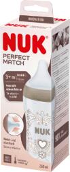 Nuk Biberon Perfect Match inima, tetina marimea M, 3+ luni, 260ml, Nuk