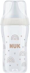 Nuk Biberon Perfect Match, Curcubeu, tetina marimea M, 260ml, Nuk