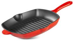 Magic home Tigaie grill, fonta, patrata, cu ciocuri, 27x27 cm, MagicHome (801672A) - artool