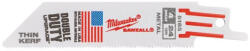 Milwaukee Szablyafűrészlap 100/1, 0 mm bimetál Co (fa, műanyag) (5 db) (48475185)