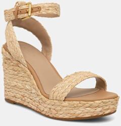 Lauren Ralph Lauren sandale Hilarie IV culoarea bej, toc pana, 802966869001 PPYA-OBD3YY_01X (802966869001.101)
