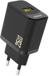 Dudao A27S 25W GaN USB-A Töltő - Fekete (Dudao-A27S)