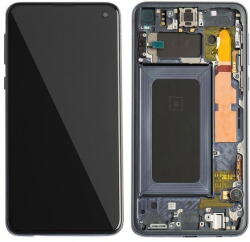  GH82-18843A Samsung Galaxy S10e OLED kijelző érintővel fekete kerettel előlap (GH82-18843A)