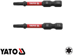 TOYA YT-78052 Impact ütvecsavarozó bit S2, 1/4" - T15 x 50 mm (2 darab) (YT-78052)