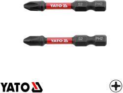 TOYA YT-78041 Impact ütvecsavarozó bit S2, 1/4" - PH2 x 50 mm (2 darab) (YT-78041)
