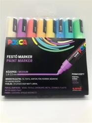 uni Dekormarker készlet, 1, 8-2, 5 mm, UNI "Posca PC-5M", 8 különbözõ pasztell szín (8 db) (TUPC5MPASZTELL)
