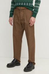 Benetton nadrág férfi, barna, chino, 4FYHUF03S - barna 50