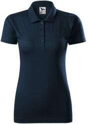 MALFINI Női puha galléros póló Single J. - Tengerészkék | 2XL (2230217)