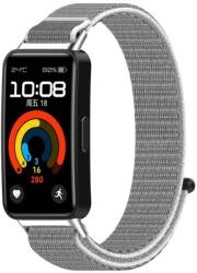 NYLON Cserélhető szíj Huawei Band 10 / Band 9 / Band 8 szürke