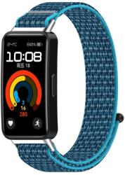 NYLON Cserélhető szíj Huawei Band 10 / Band 9 / Band 8 kék