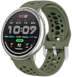 HOLE Szilikonszíj Amazfit Active 2 sötétzöld