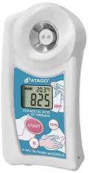 ATAGO PAL-Peracetic digitális refraktométer per-ecetsav vagy peroxiecetsav tartalom (10-1000ppm) mérésére, 100 mérés rögzítése, NFC adatátvitel (4557)