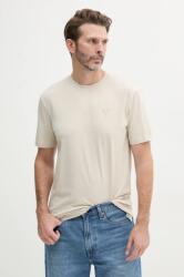 Guess t-shirt bézs, férfi, sima - bézs XXL