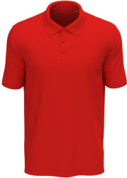 Stedman Lux klasszikus fazonú férfi galléros póló, Scarlet Red-2XL (ST9060-SRE-XXL)