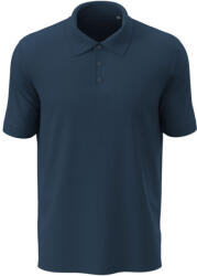 Stedman Lux klasszikus fazonú férfi galléros póló, Navy Blue-M (ST9060-NAV-M)