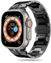 Tech-Protect STAINLESS LINE rozsdamentes acél óraszíj Fekete, Apple Watch 42mm (S1-S3) / 44mm / 45mm / 46mm / 49mm készülékhez - domshop